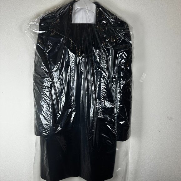 Theory Black Coat | size large | wool blend coat used twice - Picture 4 of 15